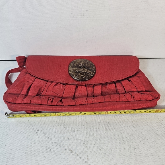 Sak Saum 4 Abi Ferrin Freedom Project Wristlet Clutch Handbag Purse red - Picture 6 of 8